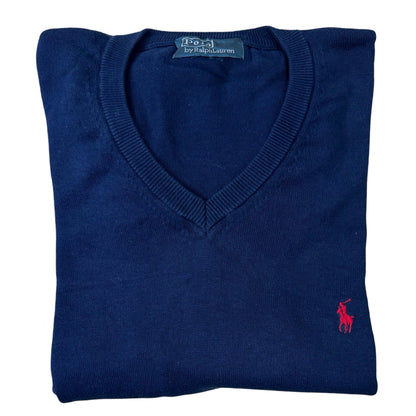 Ralph Lauren Navy V-Neck | XL