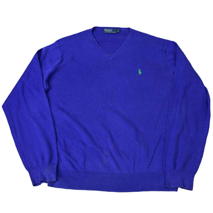 Ralph Lauren Purple V-Neck | Medium