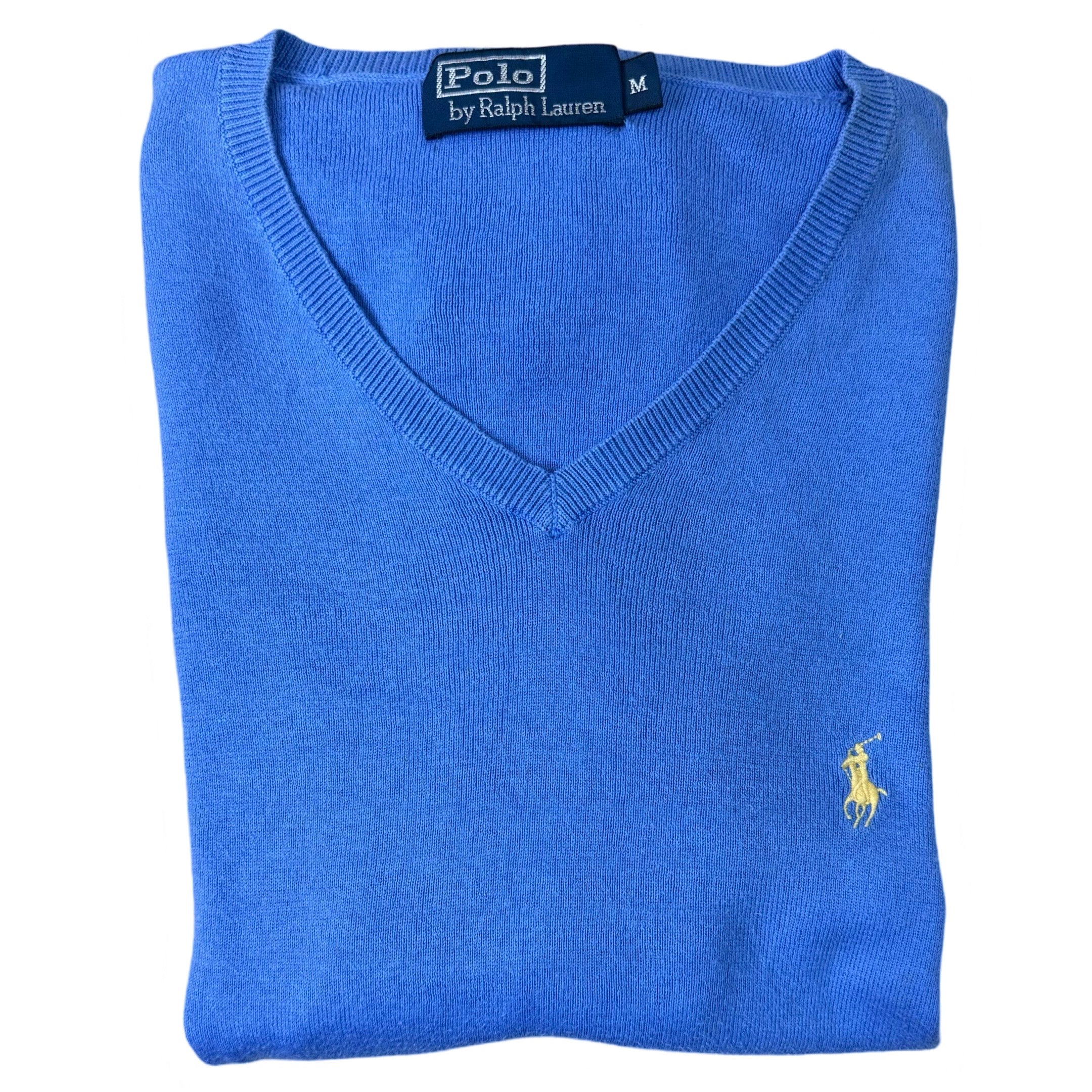 Ralph Lauren Sky Blue V-Neck | Medium