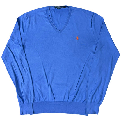 Ralph Lauren Sky Blue V-Neck | Small