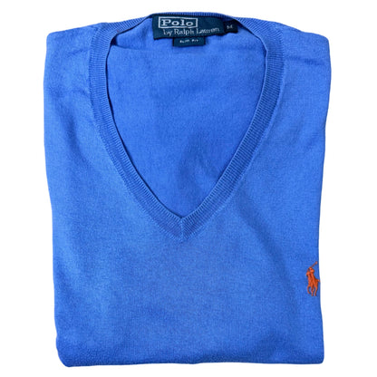 Ralph Lauren Sky Blue V-Neck | Small