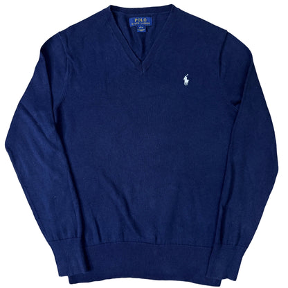 Ralph Lauren Navy V-Neck | Small