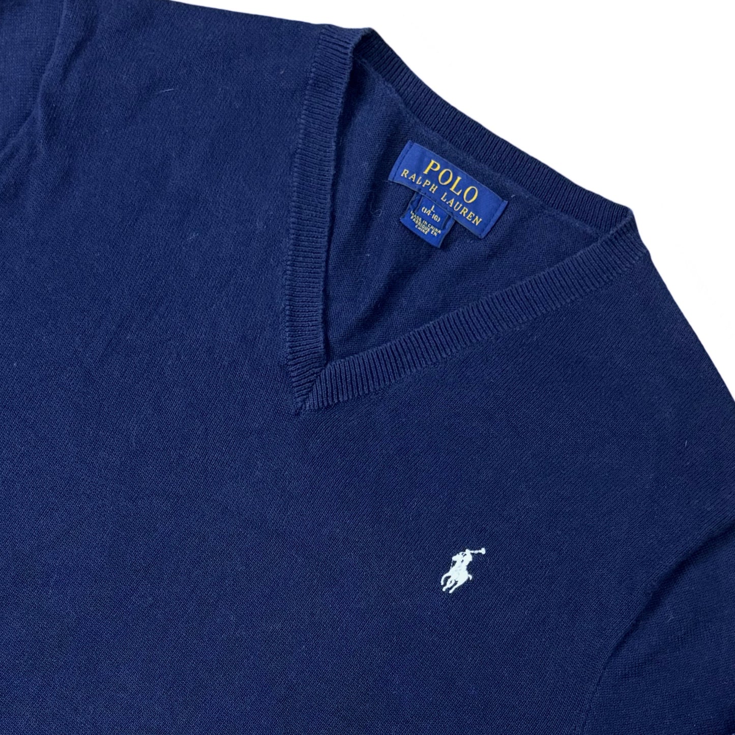 Ralph Lauren Navy V-Neck | Small