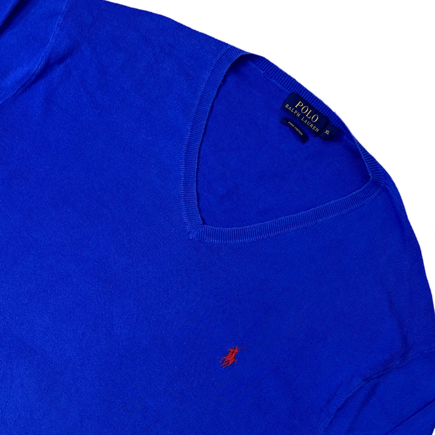 Ralph Lauren Royal Blue V-Neck | Large