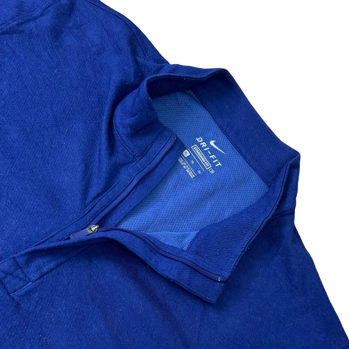 Nike Dri-Fit Blue Quarter-Zip | Large