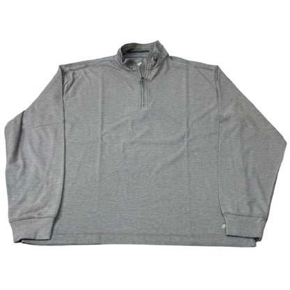 Sand/Blue Distressed Quarter-Zip | Large