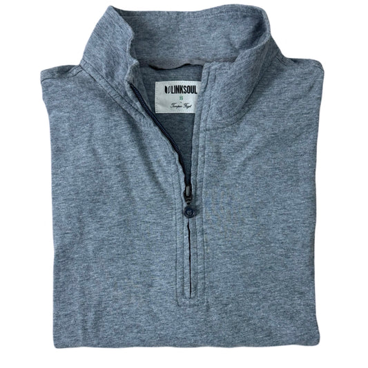 Linksol Heather Grey Quarter-Zip | Small