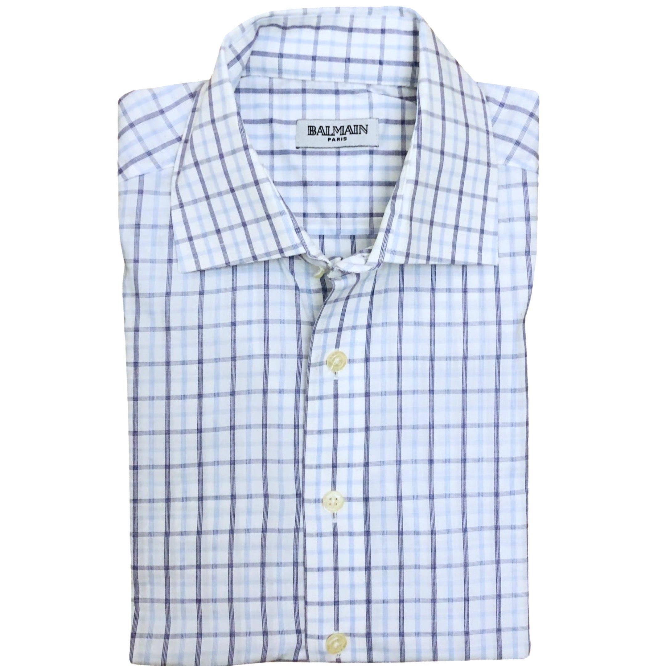 Balmain Sky Blue & Purple ( Small Check) Medium | Clearance Sale