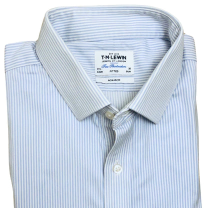 T-M Lewin Sky Blue(stripes) Large