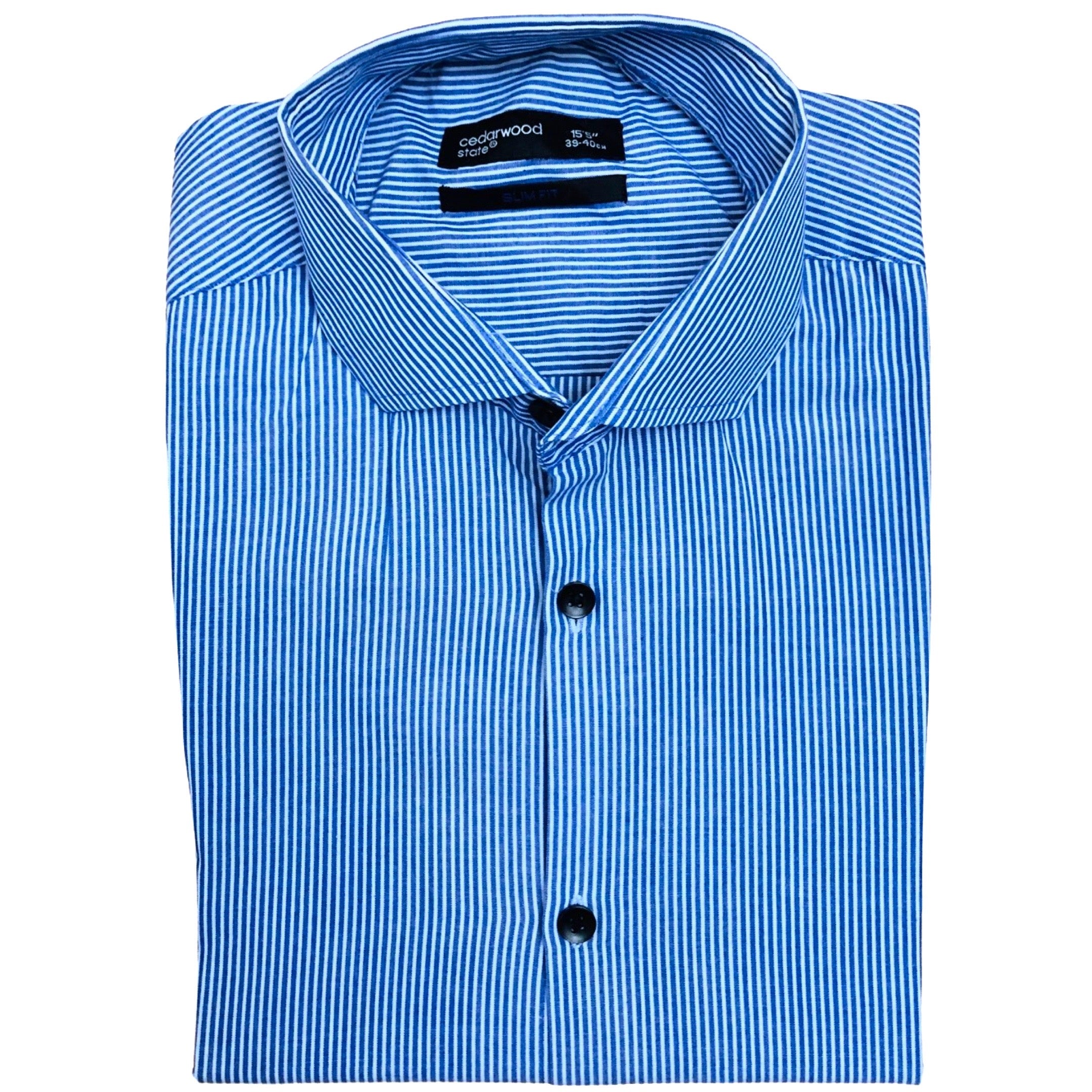 Cedar Wood State Blue (White Small Stripes) Small | Clearance Sale