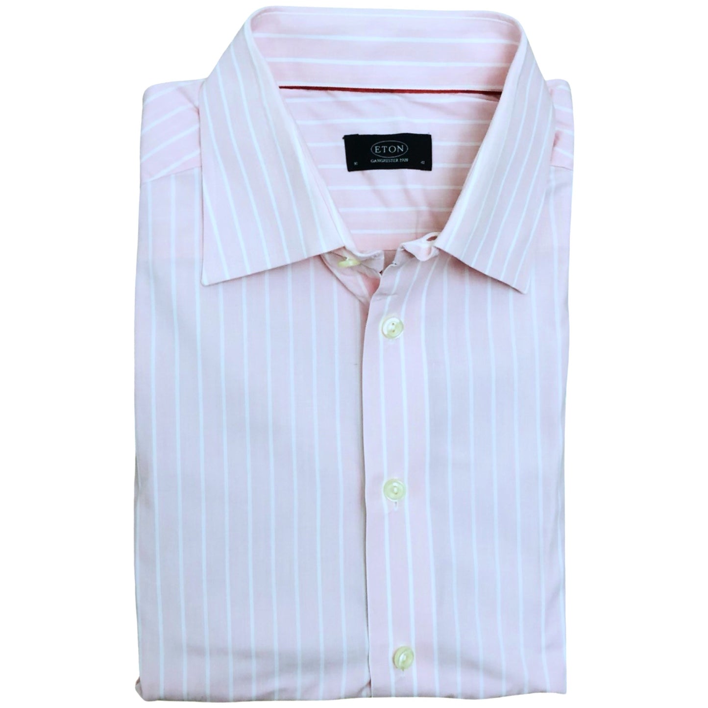 Eton Pink (White Small Stripes) Large