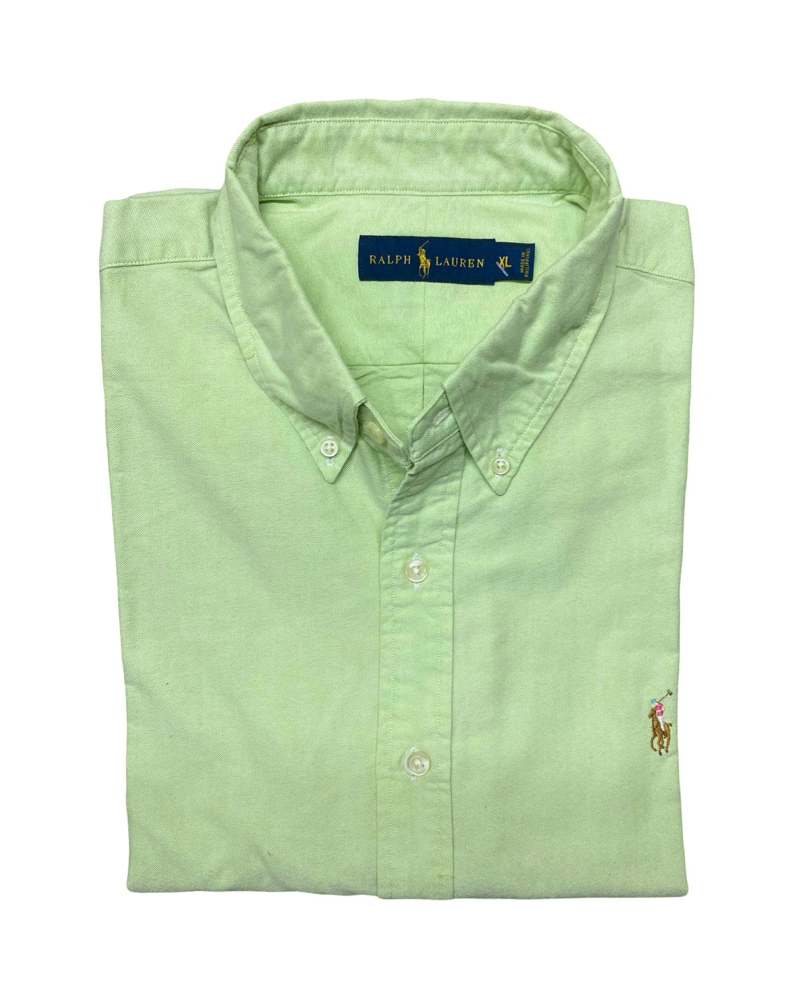 Ralph Lauren Light Green Button-Down Shirt | XL | Chest 26”