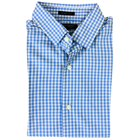 Banana Republic Sky blue ( Small box check) Small