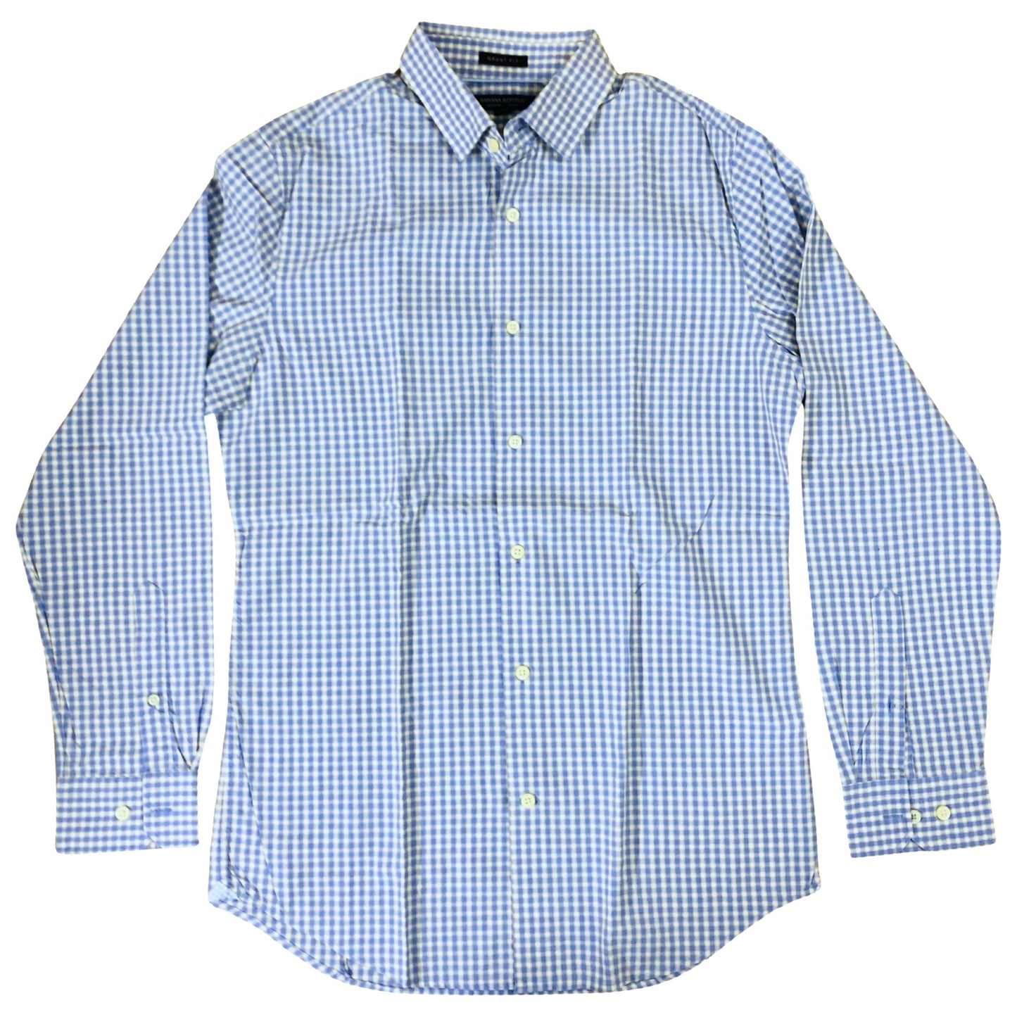 Banana Republic Sky blue ( Small box check) Small