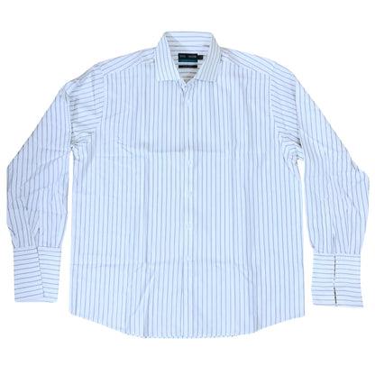 Marks & Spencer White (Purple Stripes) X-L