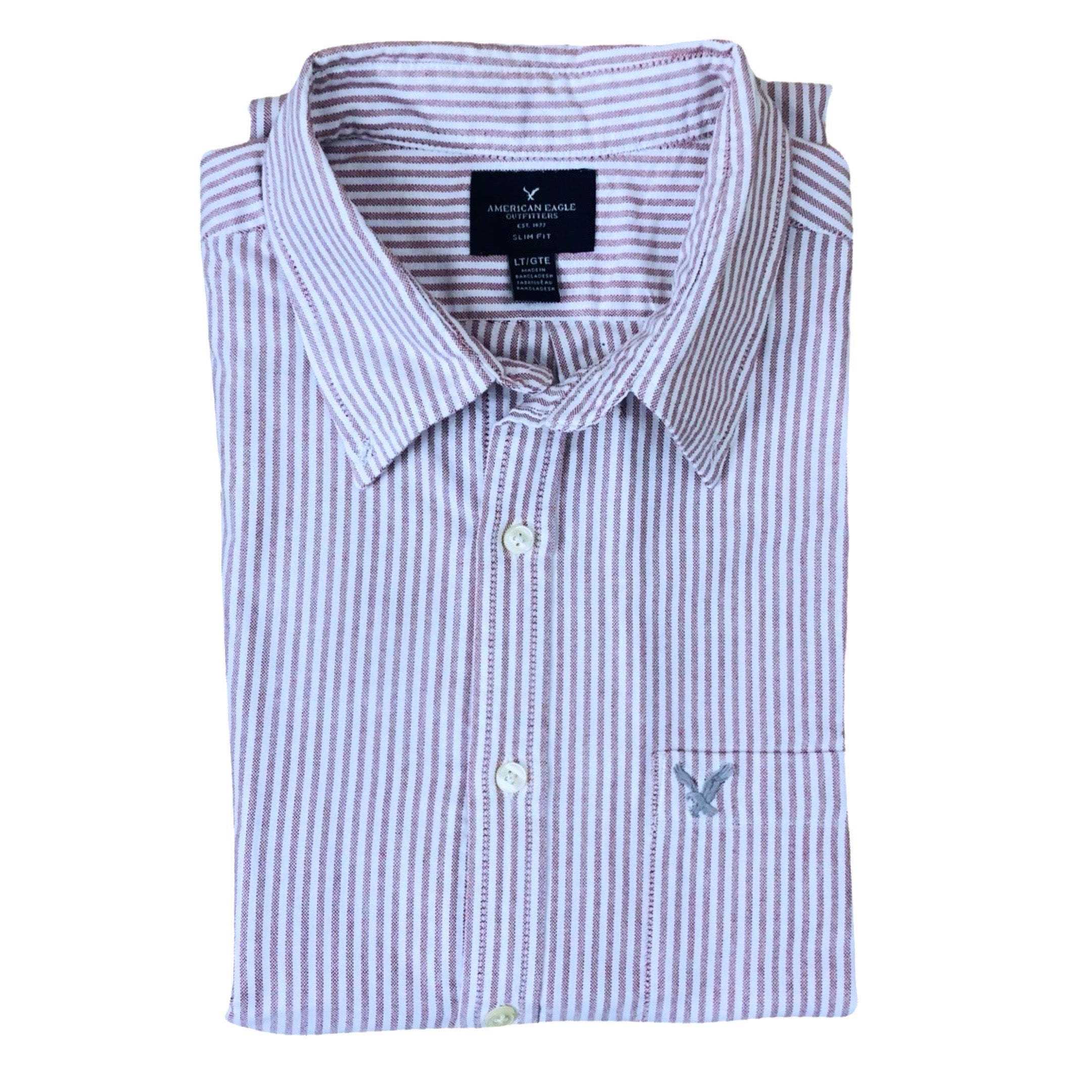 American Eagle Maroon Stripe Large  Chest  23"
