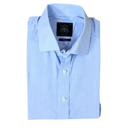 The Savile row Sky blue Small stripe Large