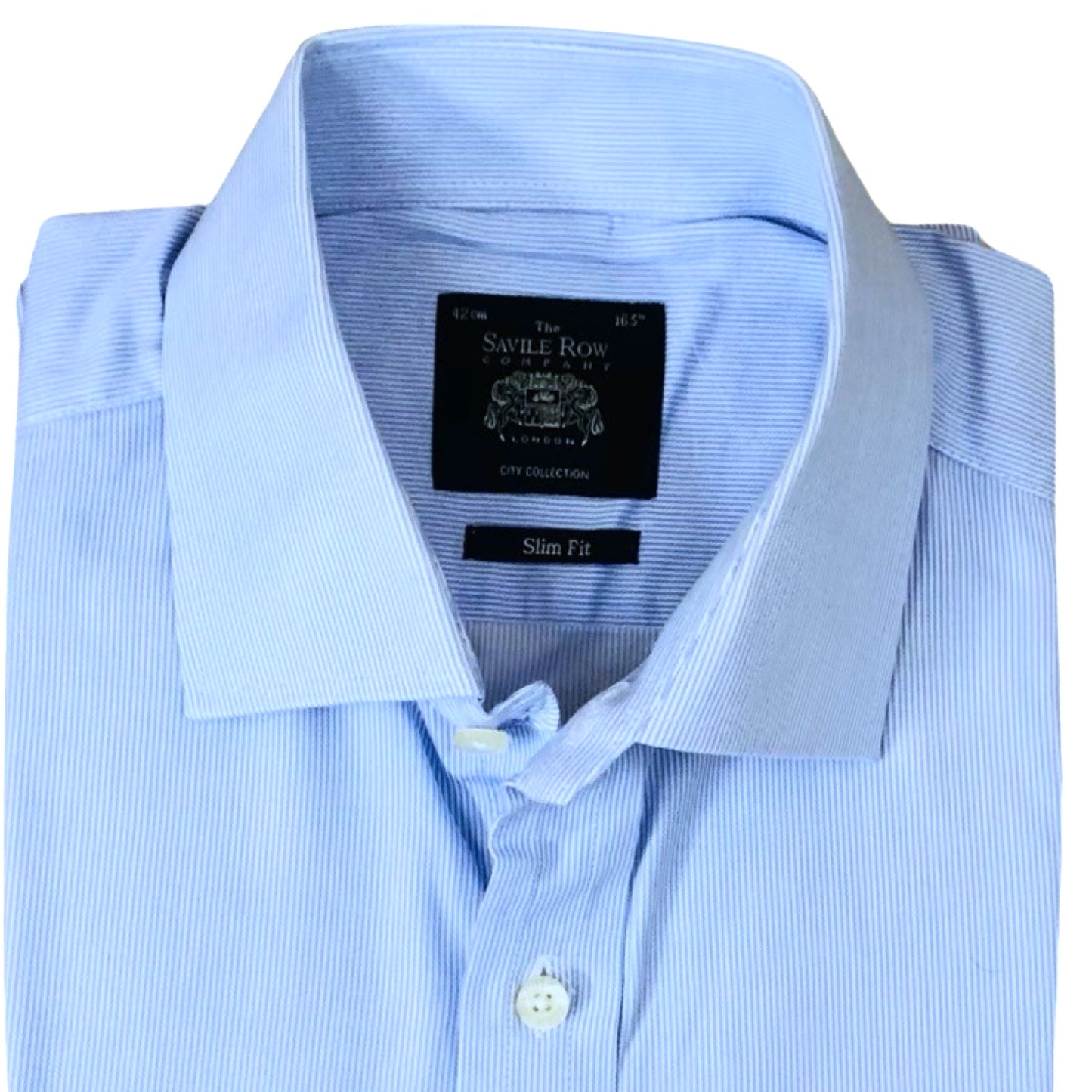 The Savile row Sky blue Small stripe Large