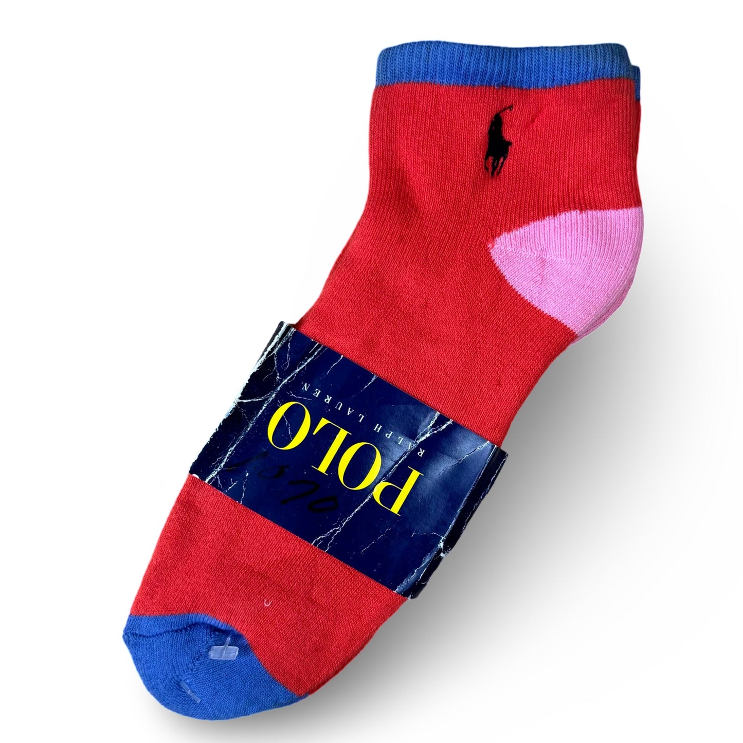 Multicolor Red Ankle Performance Socks - Winter (TAGGED)