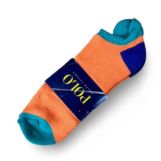 Multicolor Orange Low-Cut Performance Socks - Winter (TAGGED)