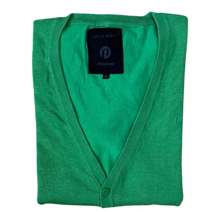 Jack & Jones Neon Green Cardigan Small