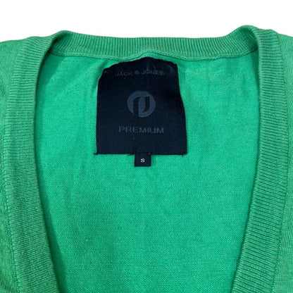 Jack & Jones Neon Green Cardigan Small