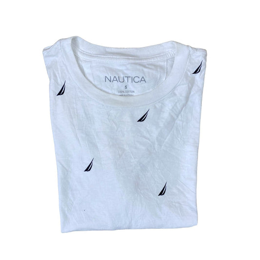 Nautica White (print) Small  Chest 20”