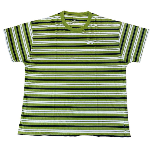 Nike Green Horizontal Stripes  Large  Chest 25”