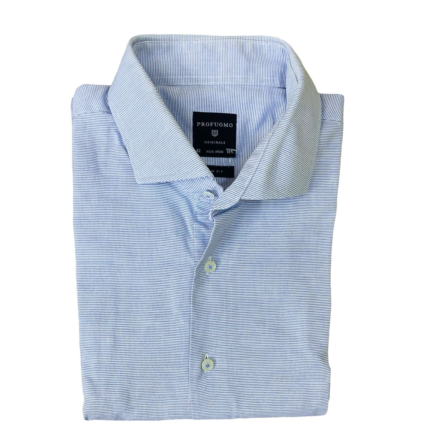 Profuomo Sky blue texture  Medium  Chest 22”