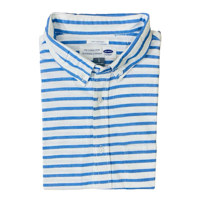 ON blue bold horizontal stripes  Large  Chest 23.5”