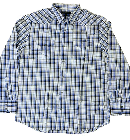 Banana republic  Blue check  Large  Chest 23”