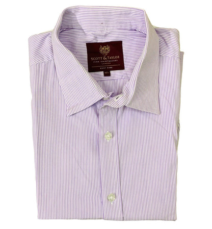 Scott & Taylor  Purple stripe  Large   Chest 24.5”