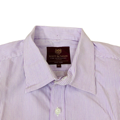 Scott & Taylor  Purple stripe  Large   Chest 24.5”