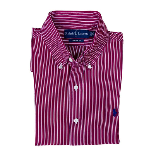 RL Stripes Maroon [Medium Chest 21”]