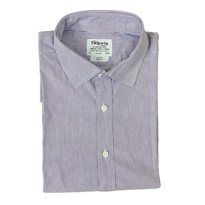 T-M Lewin Purple stripe [Large Chest 24.5”]