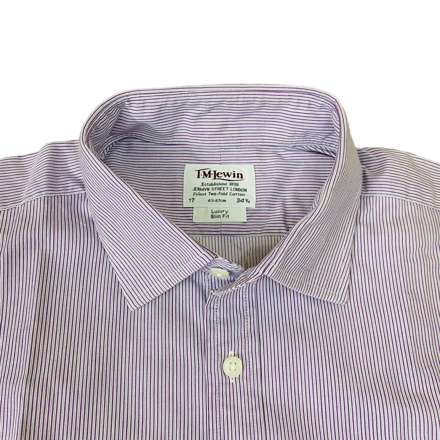 T-M Lewin Purple stripe [Large Chest 24.5”]