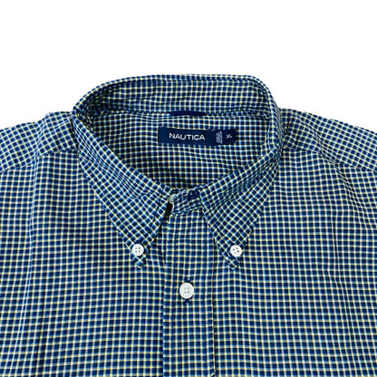 Nautica Navy check [Large Chest 25.5”] Half Sleeve