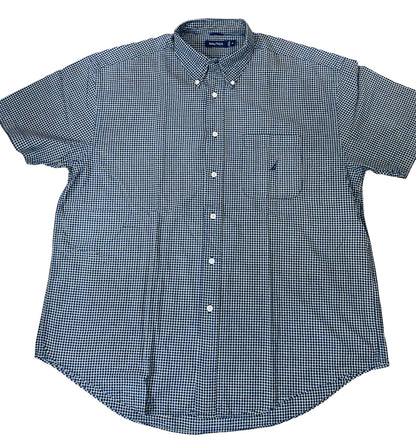 Nautica Navy check [Large Chest 25.5”] Half Sleeve