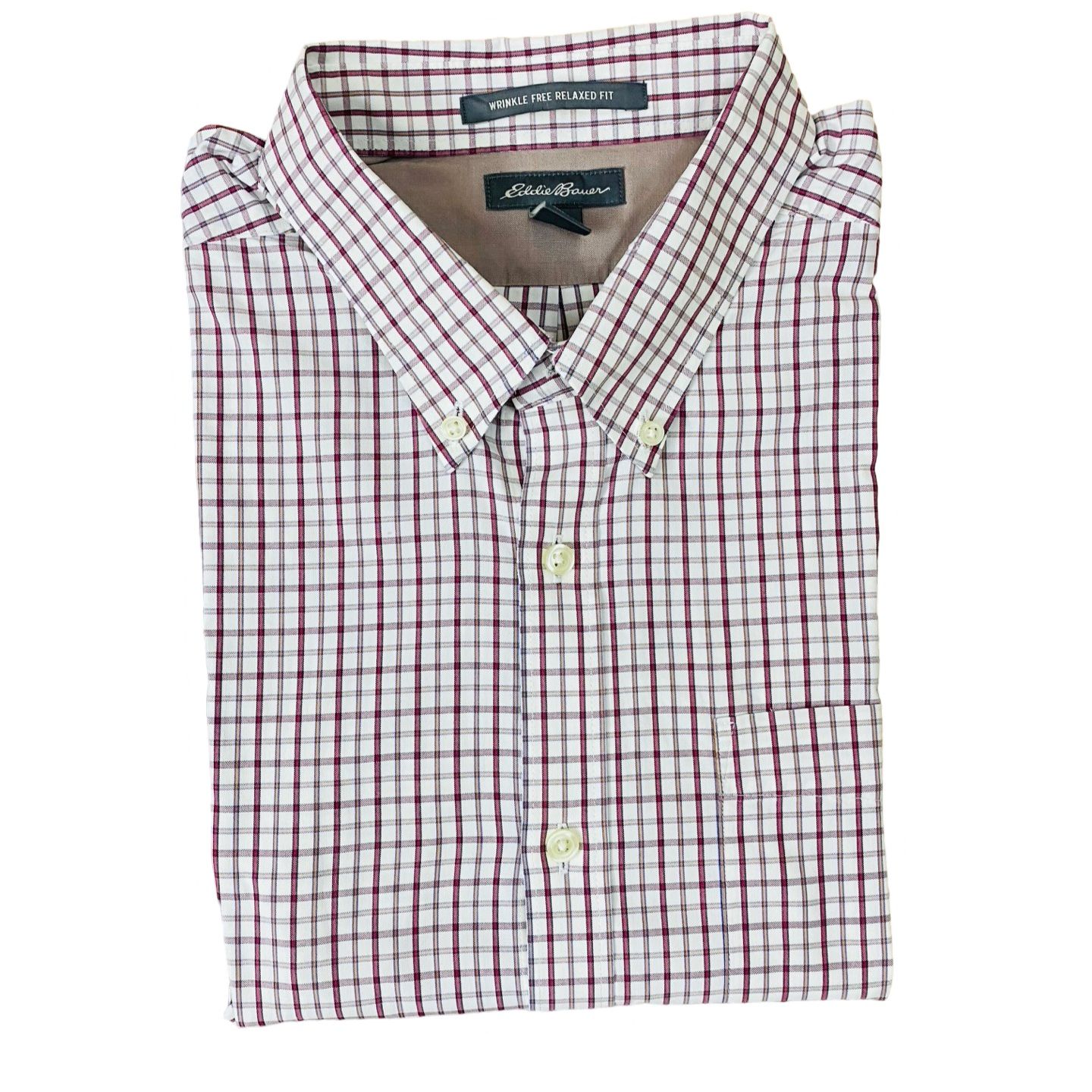 Edditauer Maroon check [X-L Chest 26”]