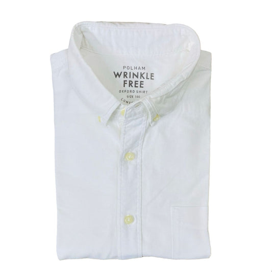 Polham Wrinkle Free White self texture [Small Chest 20”]