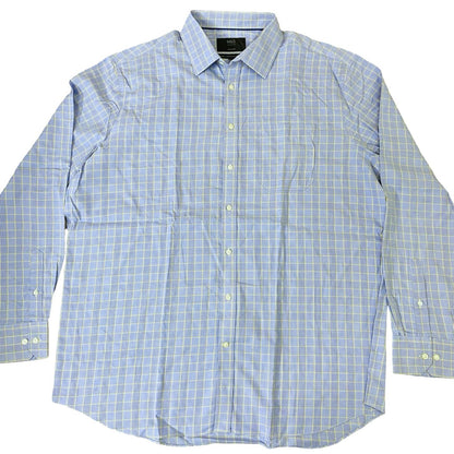 M&S collection Blue line box check [X-L Chest 26”]