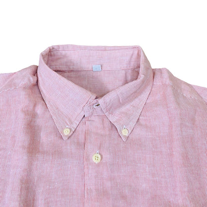 Uniqlo Pink small stripes [Large Chest 24”]