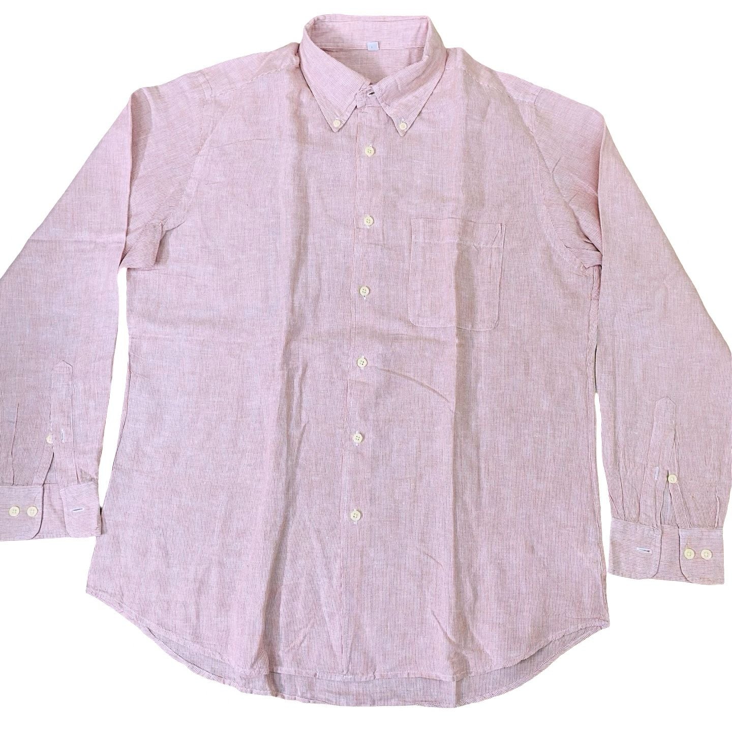 Uniqlo Pink small stripes [Large Chest 24”]