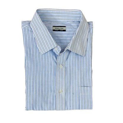 Dunnes stores Sky Blue  stripe [X-L Chest 27”]