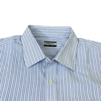 Dunnes stores Sky Blue  stripe [X-L Chest 27”]