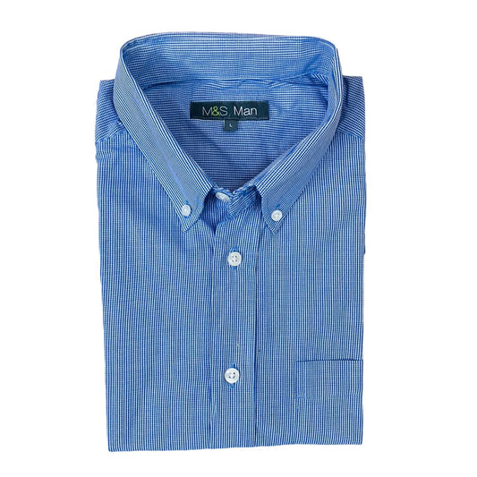 M&S Man Blue check [Large Chest 23.5”]