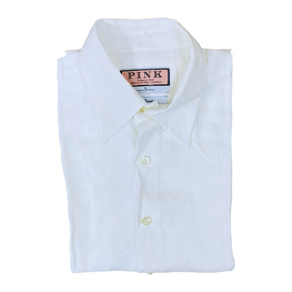 Pink Off white LINEN [Large Chest 23”]