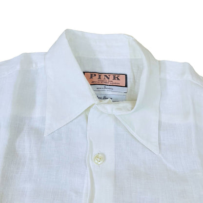 Pink Off white LINEN [Large Chest 23”]