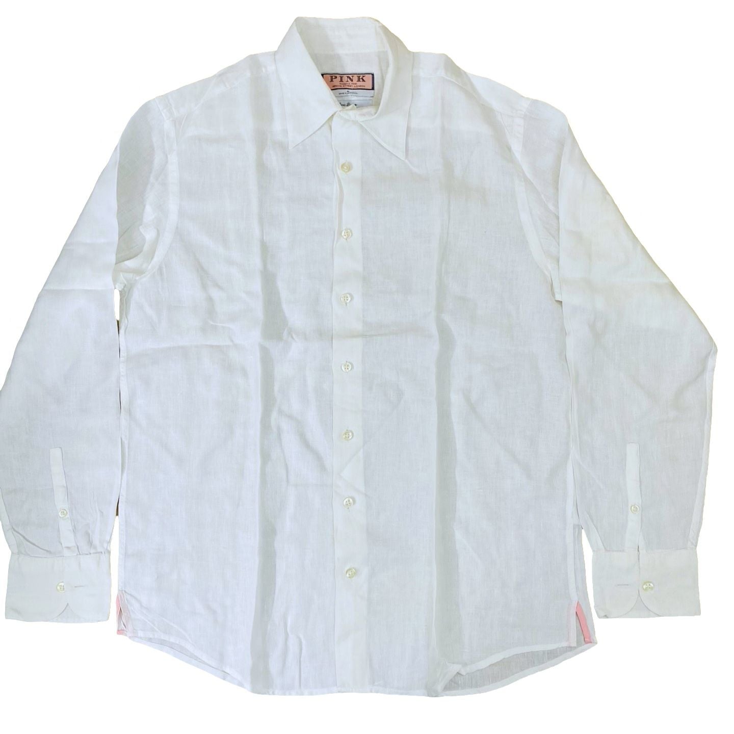 Pink Off white LINEN [Large Chest 23”]