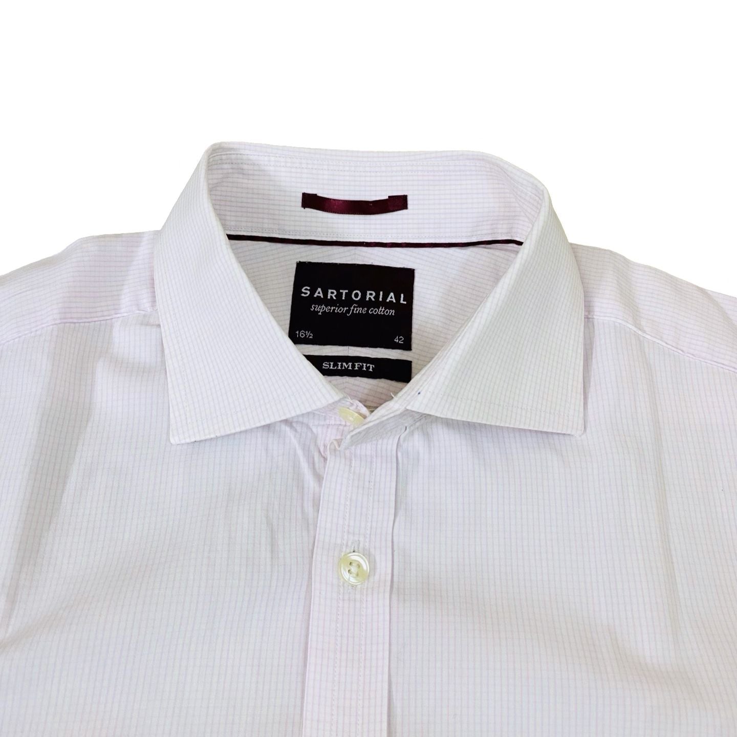 Sartorial  Pink line small check [Medium Chest 22.5”]